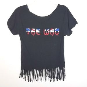 The Who fringe Crop top